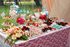 Кэнди бар (Candy bar) сладкий стол и лимонадная пирамида